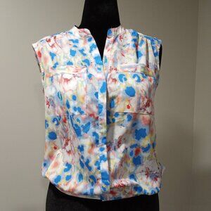 VIOLET & CLAIRE MULTICOLOURED SLEEVELESS BLOUSON WOMEN SIZE S